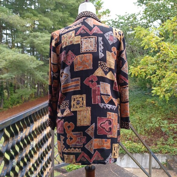 90s Vintage Lightweight Loose Fit Blazer, S/M - Picture 4 of 6